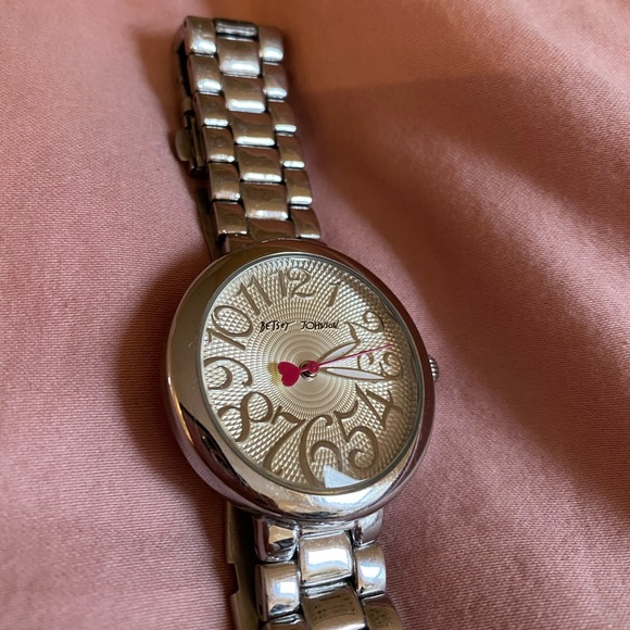 COPY - Betsey Johnson Silvertone Watch - Picture 2 of 4